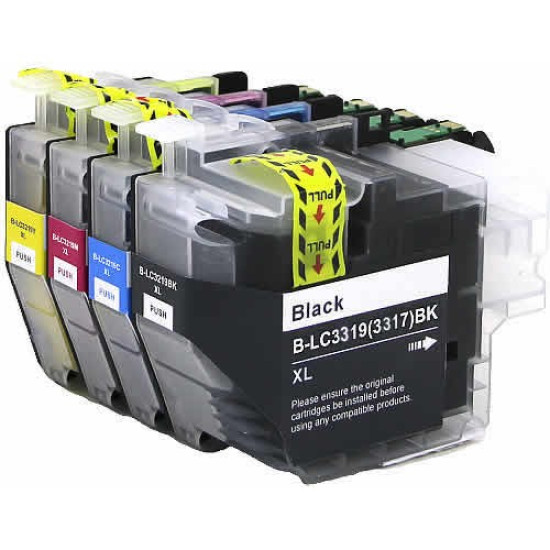 LC3319XL Ink Cartridge compatible - Full Set (BK+C+M+Y) Compatible LC3319XL Ink Cartridge compatible - Full Set (BK+C+M+Y) Compatible