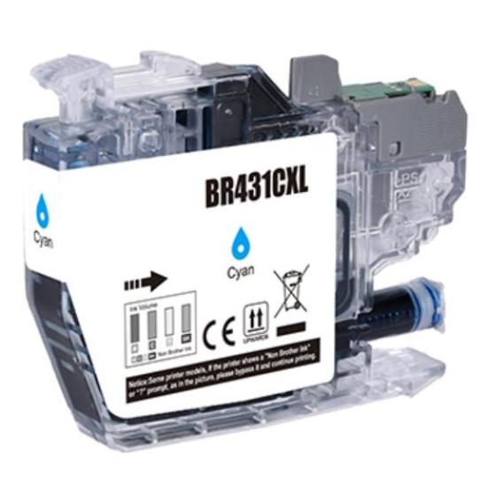 Compatible Brother LC431XLC Cyan Ink Cartridge compatible Compatible Brother LC431XLC Cyan Ink Cartridge compatible
