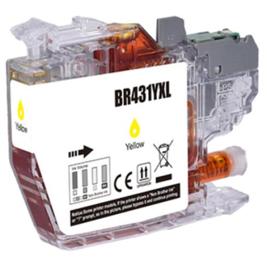 Compatible Brother LC431XLY Yellow Ink Cartridge compatible Compatible Brother LC431XLY Yellow Ink Cartridge compatible