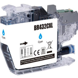 Compatible Brother LC432XLC Cyan Ink Cartridge compatible 