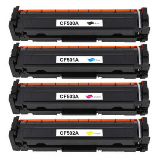 Compatible HP 202A Full Set (BK+C+Y+M) Toner Cartridge compatible Compatible HP 202A Full Set (BK+C+Y+M) Toner Cartridge compatible
