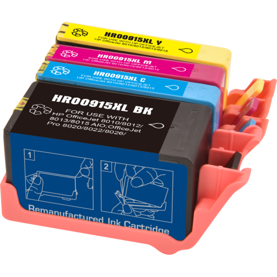 Compatible HP 915XL Ink Cartridge compatible C/M/Y Compatible HP 915XL Ink Cartridge compatible C/M/Y
